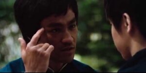 Martial artist Bruce Lee Enter the Dragon movie scene