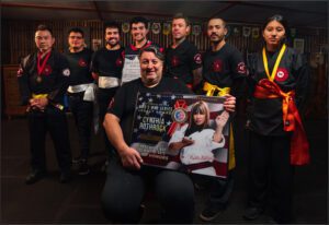 GM Mauricio with AMAA Award and his students in Melbourne Wing Chun Academy